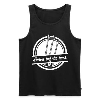3D Bogensport Compoundbogen Langbogen - Männer Premium Bio Tank Top - Schwarz - Vorne - AI Model Male 178 light (178cm)