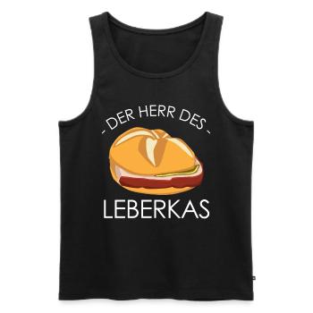 Leberkäse Fleischkäse Leberkas - Männer Premium Bio Tank Top - Schwarz - Vorne - AI Model Male 178 light (178cm)