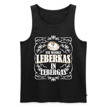 Leberkäse Gas aus Leberkas - Männer Premium Bio Tank Top - Schwarz - Vorne - AI Model Male 178 light (178cm)