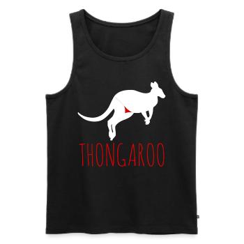 Kangaroo Thoung Kangaroos - Men's Premium Organic Tank Top - black - Front - AI Model Male 178 light (178cm)