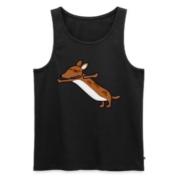 Qigong Qi Gong Hund Chigong - Männer Premium Bio Tank Top - Schwarz - Vorne - AI Model Male 178 light (178cm)