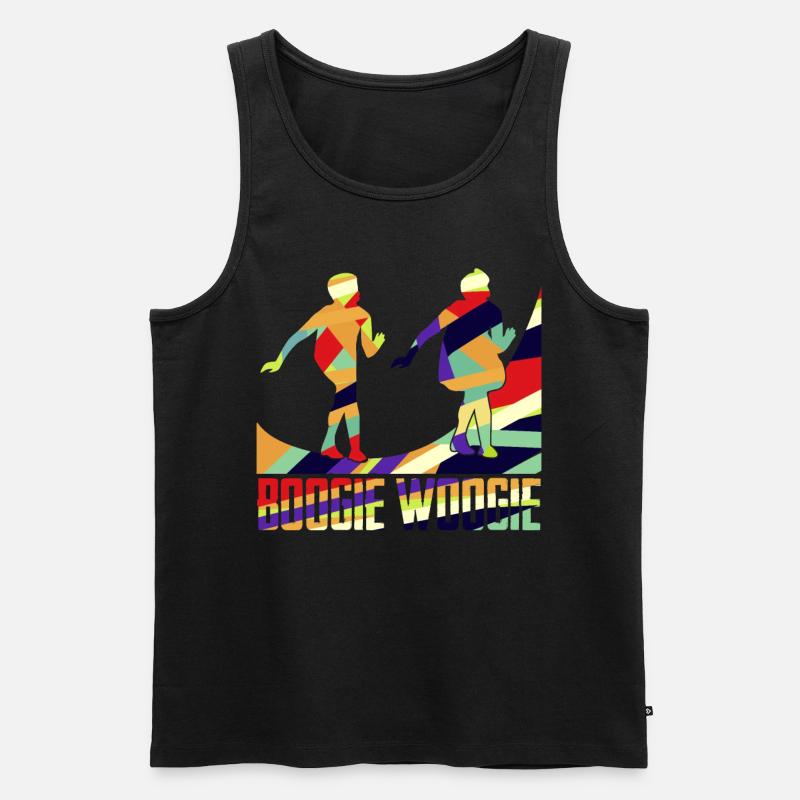 Boogie Woogie Boogie-Woogie Dancing Swing - Débardeur bio Premium Homme - noir