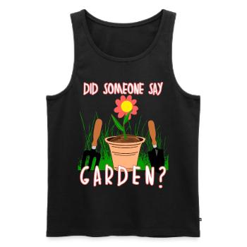 Galabauer Paysagiste Jardinier Horticulture - Débardeur bio Premium Homme - noir - Devant - AI Model Male 178 light (178cm)