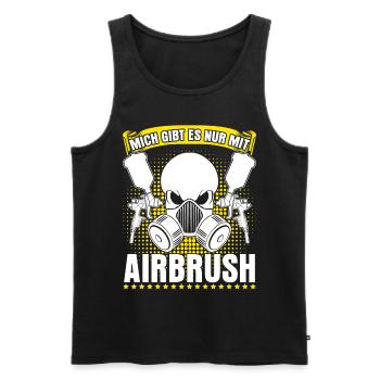 Autolackierer Lackierer Maler Airbrush - Männer Premium Bio Tank Top - Schwarz - Vorne - AI Model Male 178 light (178cm)