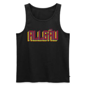 Alpes de l’Allgäu Allgäuerin Allgäuer - Débardeur bio Premium Homme - noir - Devant - Michal (187cm)