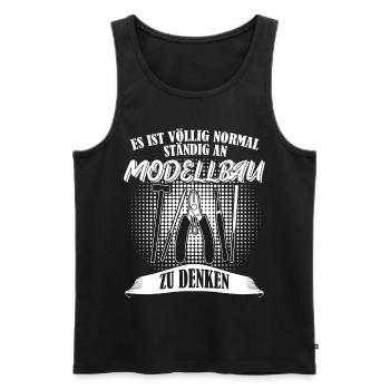 Modellbau Modellbahn Modellbauer - Männer Premium Bio Tank Top - Schwarz - Vorne - AI Model Male 178 light (178cm)