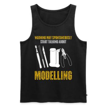 Modellbau Tabletop lustig Modellbauer - Männer Premium Bio Tank Top - Schwarz - Vorne - AI Model Male 178 light (178cm)