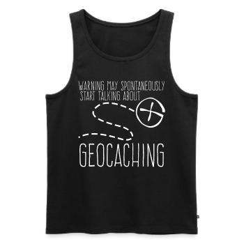 Géocacher Chasse au trésor Geocache - Débardeur bio Premium Homme - noir - Devant - Michal (187cm)