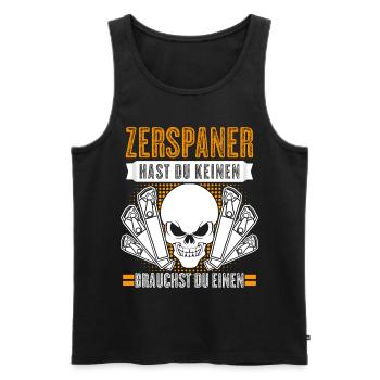 Zerspaner Fräser Zerspanungsmechaniker - Männer Premium Bio Tank Top - Schwarz - Vorne - AI Model Male 178 light (178cm)
