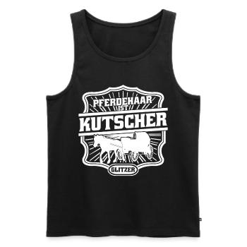 Kutscher Kutsche Fuhrmann Pferdekutsche - Männer Premium Bio Tank Top - Schwarz - Vorne - AI Model Male 178 light (178cm)