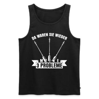3D Bogensport Langbogen Bogenschießen - Männer Premium Bio Tank Top - Schwarz - Vorne - Michal (187cm)