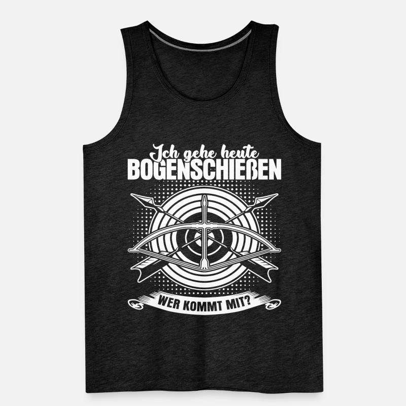 3D Bogensport Langbogen Compoundbogen Männer Premium Bio Tank Top