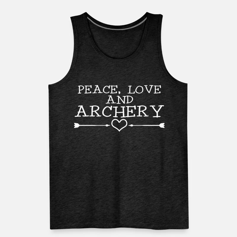 3D Archery Arrows Longbow Men's Premium Organic Tank Top