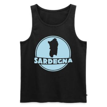 Sardegna Island Sardinia Sardinia - Men's Premium Organic Tank Top - black - Front - AI Model Male 178 light (178cm)
