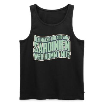 Sardegna Sardinien Urlaub Sardinia - Männer Premium Bio Tank Top - Schwarz - Vorne - Michal (187cm)