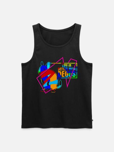 Degu Deguspruch Degus - Men's Premium Organic Tank Top - black