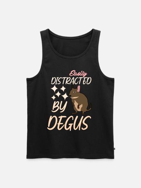 Degu Joke Degus - Men's Premium Organic Tank Top - black
