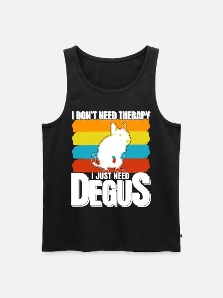 Degu Therapy Degus - Men's Premium Organic Tank Top - black