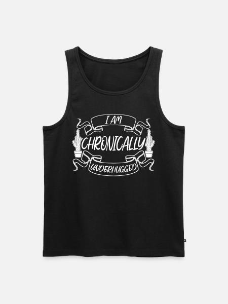 Cactus Free Hug Underhugged Hugs - Men's Premium Organic Tank Top - black