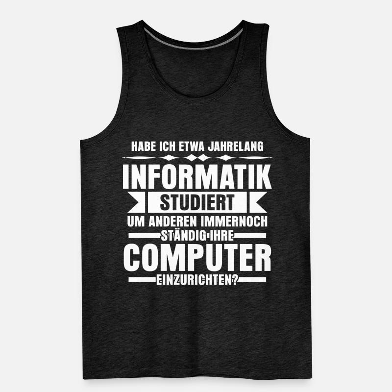 Informatik Vintage Computer Admin Nerd Männer Premium Bio Tank Top