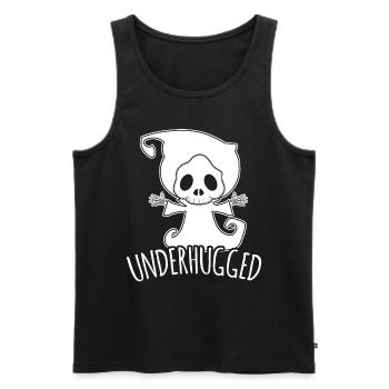 Sensenmann Free Hugs Underhugged Hug - Männer Premium Bio Tank Top - Schwarz - Vorne - Michal (187cm)