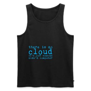 There Is No Cloud Its Just Someone Elses Computer8 - Männer Premium Bio Tank Top - Schwarz - Vorne - AI Model Male 178 light (178cm)