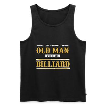 Billiard Table Pool snooker Gift - Débardeur bio Premium Homme - noir - Devant - Michal (187cm)