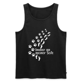 Dog Gassi Animal Four-legged Dog Lover Gift - Men's Premium Organic Tank Top - black - Front - Michal (187cm)