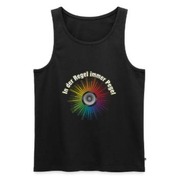 Ton Tontechniker Toningenieur Pegel Party Geschenk - Männer Premium Bio Tank Top - Schwarz - Vorne - AI Model Male 178 light (178cm)