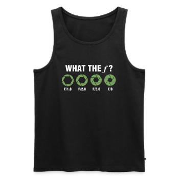 Kamera Fotograf Objektiv Fotografieren Geschenk - Männer Premium Bio Tank Top - Schwarz - Vorne - Michal (187cm)