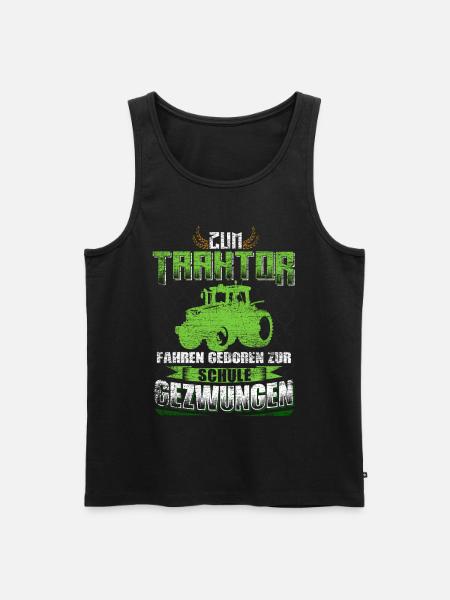 Landwirtschaft Traktor Spruch - Männer Premium Bio Tank Top - Schwarz