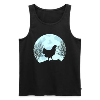 Poulet Poulet - Débardeur bio Premium Homme - noir - Devant - AI Model Male 178 light (178cm)