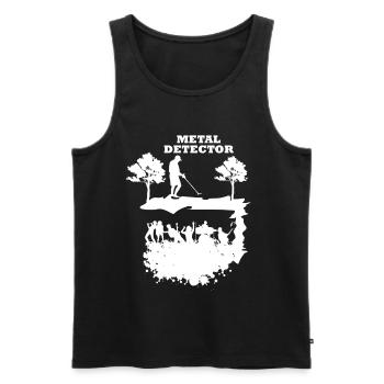 Détecteur de métaux Heavy Metal Metalcore Gift - Débardeur bio Premium Homme - noir - Devant - Michal (187cm)