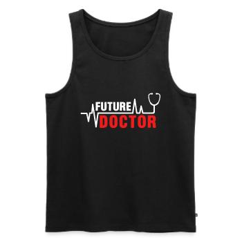 Futur docteur docteur docteur diplome profession cadeau - Débardeur bio Premium Homme - noir - Devant - Michal (187cm)