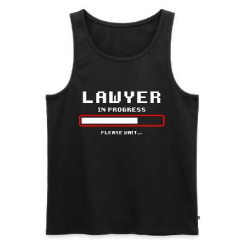 Avocat en cours Law Law Lawyer Gift - Débardeur bio Premium Homme - noir - Devant - AI Model Male 178 light (178cm)