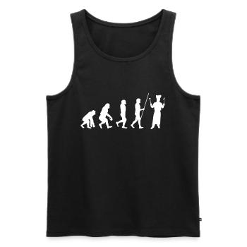 Cook Evolution Koch Köchin Kochen Chef Geschenk - Männer Premium Bio Tank Top - Schwarz - Vorne - AI Model Male 178 light (178cm)