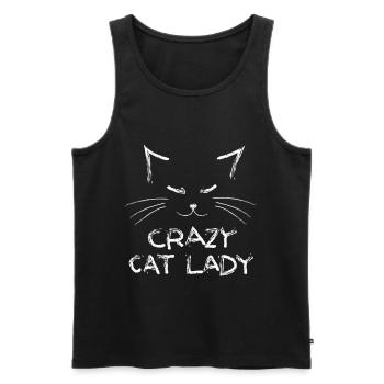 Katze,kitty,animal,funny,humor,tier,Fellnase - Männer Premium Bio Tank Top - Schwarz - Vorne - AI Model Male 178 light (178cm)