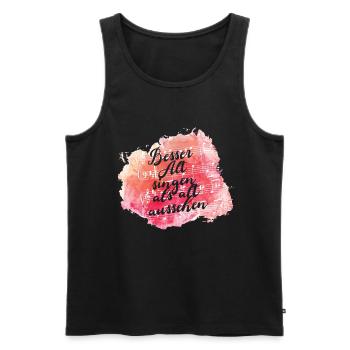 Alt Chor Chorsänger Chorleiter Chorsingen Geschenk - Männer Premium Bio Tank Top - Schwarz - Vorne - Michal (187cm)