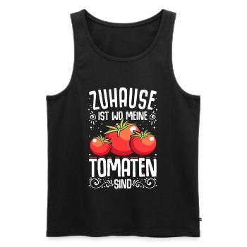 Tomaten Gärtner Hobbygärtner Geschenk Gartenarbeit - Männer Premium Bio Tank Top - Schwarz - Vorne - Michal (187cm)