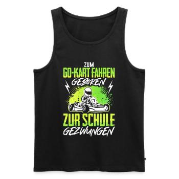 Go-Kart Rennen Kartbahn Kartfahrer Gokart Geschenk - Männer Premium Bio Tank Top - Schwarz - Vorne - AI Model Male 178 light (178cm)