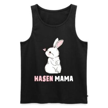 Hasen Mama Ostern Süßes Kaninchen Hasenmama - Männer Premium Bio Tank Top - Schwarz - Vorne - Michal (187cm)