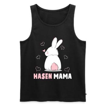 Hasen Mama Süßes Häschen Ostern Hasenmama - Männer Premium Bio Tank Top - Schwarz - Vorne - Michal (187cm)