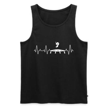 Trampoline Girls Jumping - Men's Premium Organic Tank Top - black - Front - AI Model Male 178 light (178cm)