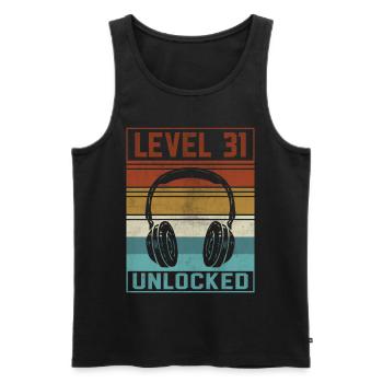 Gamer 31st Birthday Gamer - Men's Premium Organic Tank Top - black - Front - Michal (187cm)