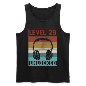 Gamer 29th Birthday Gamer - Men's Premium Organic Tank Top - black - Front - Michal (187cm)