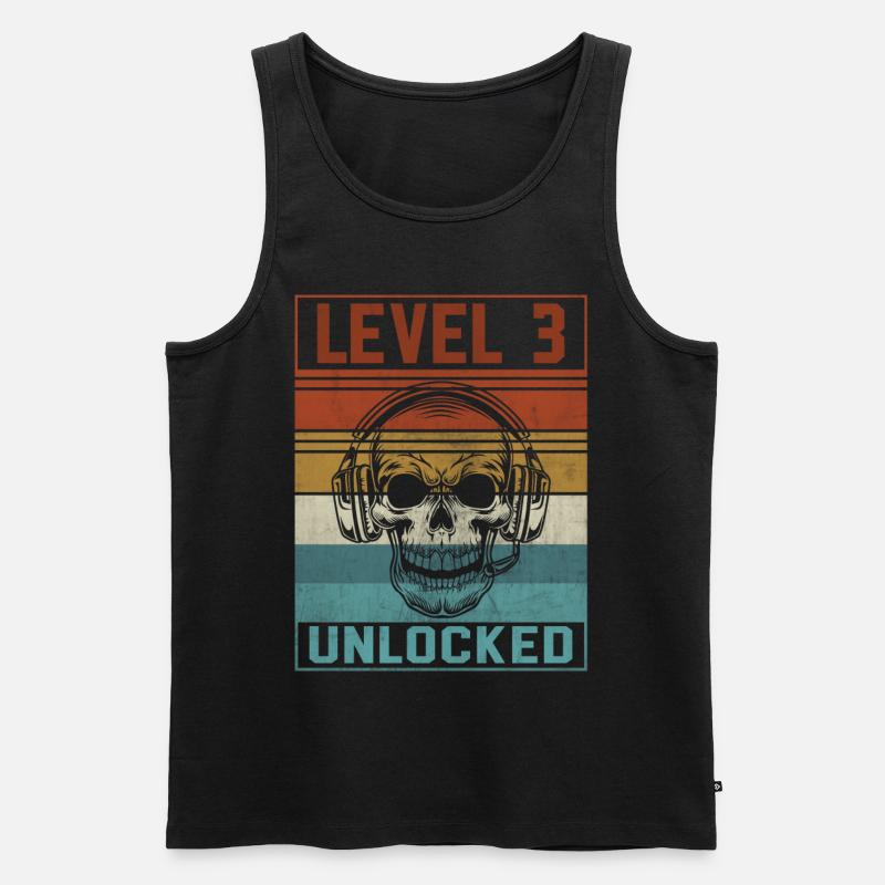 Gamer 3rd Birthday - Männer Premium Bio Tank Top - Schwarz