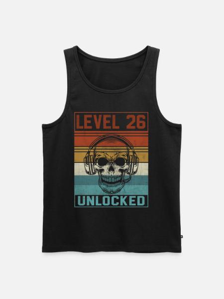 Gamer 26th Birthday - Men's Premium Organic Tank Top - black
