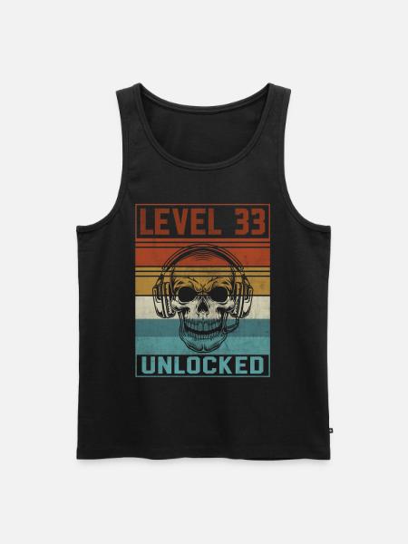 Gamer 33rd Birthday - Men's Premium Organic Tank Top - black