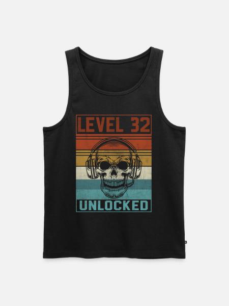 Gamer 32nd Birthday - Men's Premium Organic Tank Top - black
