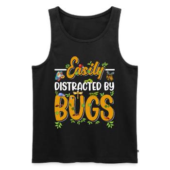 Bug Lover Insects Boys Girls - Men's Premium Organic Tank Top - black - Front - AI Model Male 178 light (178cm)